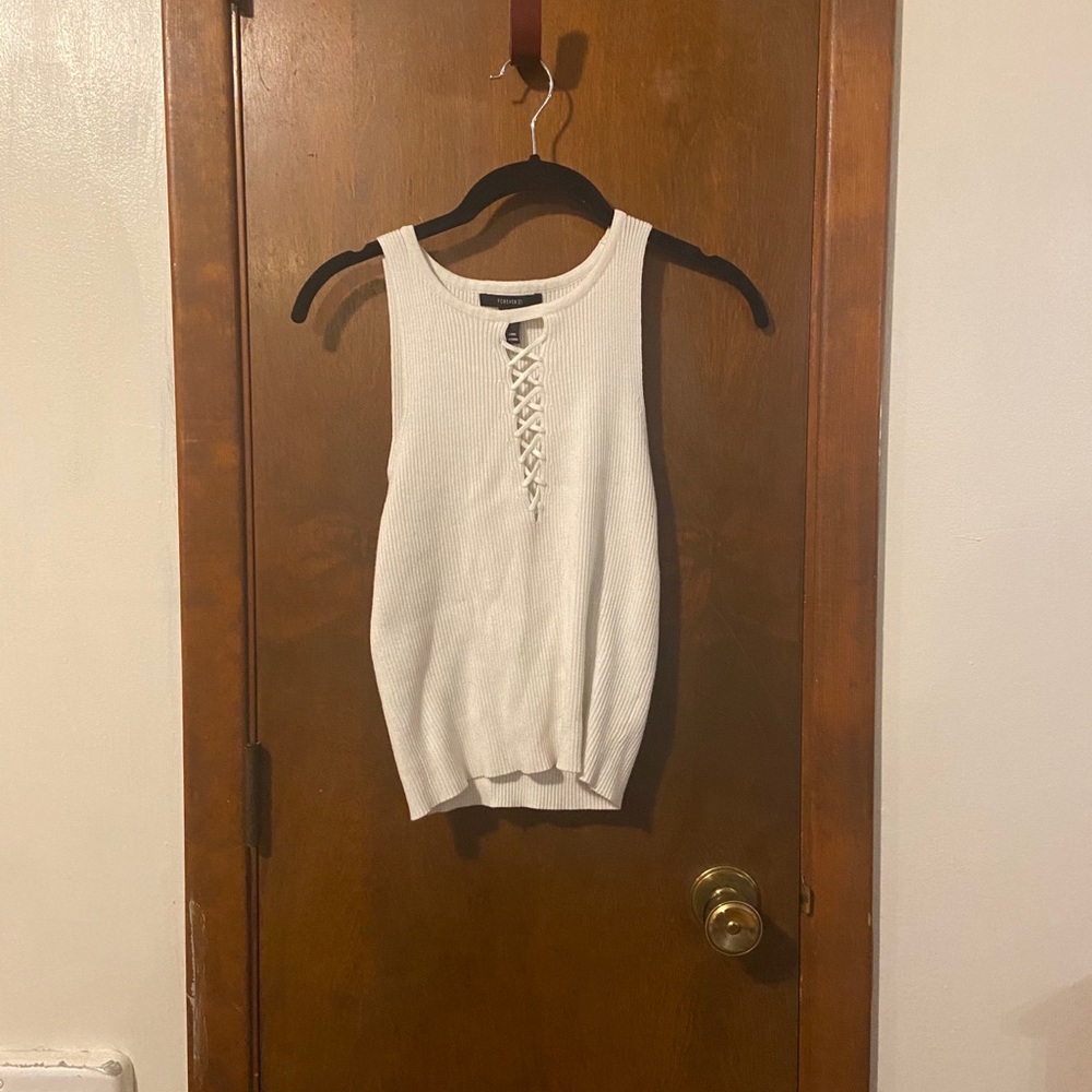 Knit crop tank